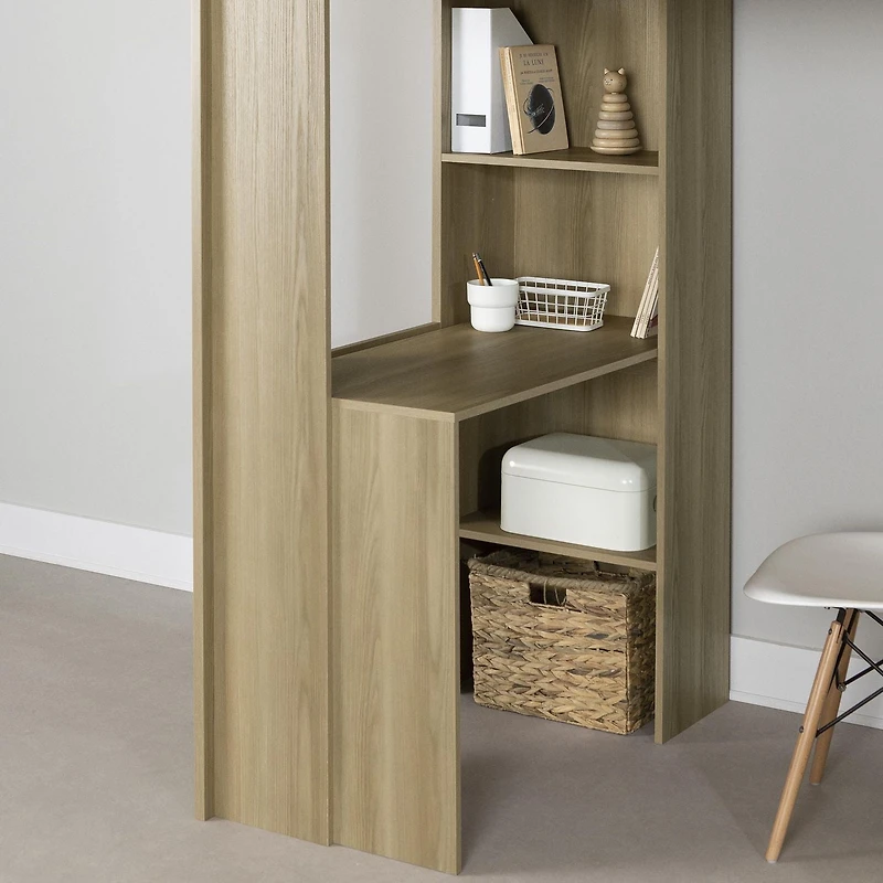 Loft Bed with Desk from the collection Logik South Shore