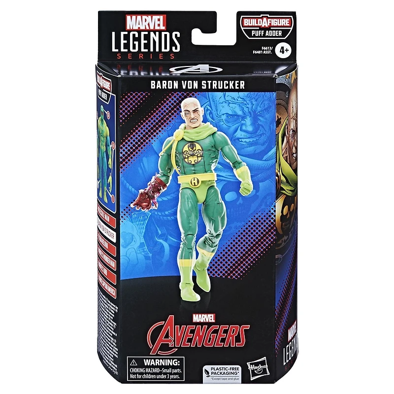 Hasbro Marvel Legends Series: Baron Von Strucker Marvel Classic Comic Collectible 6 Inch Action Figure