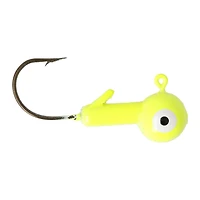 Eagle Claw QWBH38-3 Ball Head Jig, Chartreuse, 3/8oz, 3/0 size hook, 10Pk