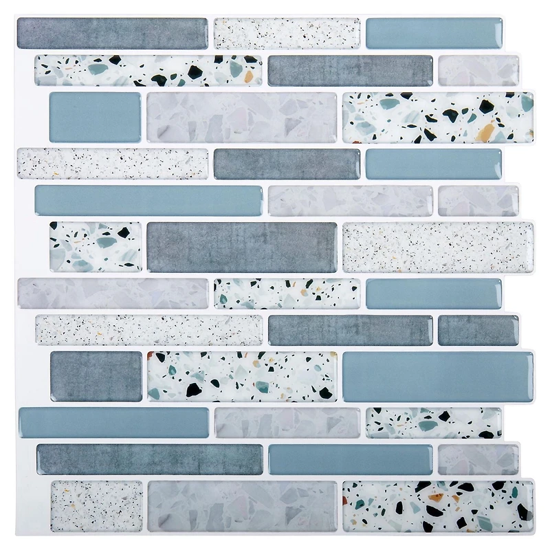 Truu Design Decorative Self-Adhesive Terrazzo Peel and Stick Wall Tiles