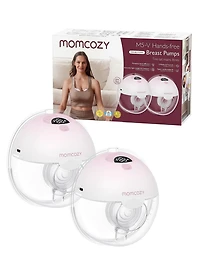Momcozy électrique portable Tire-lait mains libres M5, double scellée avec 3 modes et 9 niveaux Tire-lait M5 2 Pack