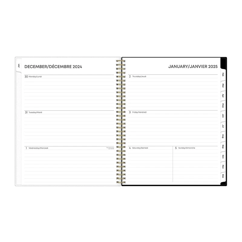 2025 Weekly Monthly Planner, 8.5 x 11, Blue Sky, Isa Meadow, 8.5x11 Weekly/Monthly Planner