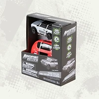 Adventure Force 1:64 Scale RC Nano Racer Ford Bronco Grey, Rechargeable Mini Remote Control Car with Lights – Red, Ages 6+