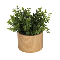 Jessie Faux Eucalyptus Plant in Brown Pot
