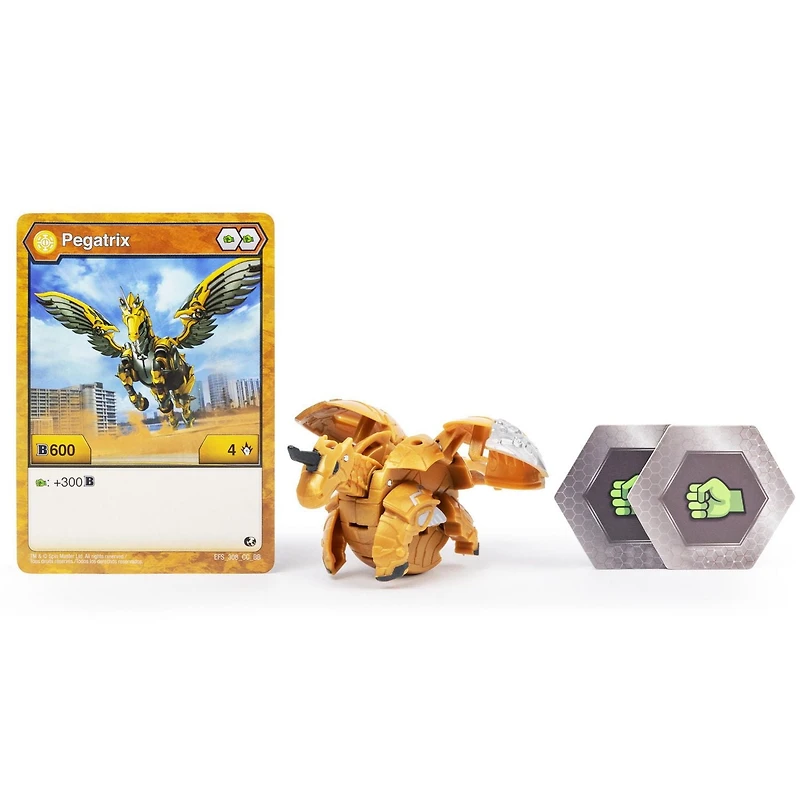 Bakugan, Aurelus Pegatrix, 2-inch Tall Collectible Transforming Creature, for Ages 6 and Up