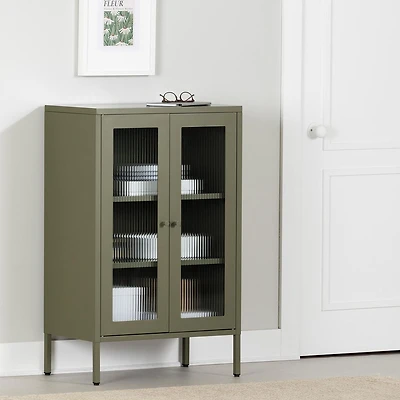 Meuble de rangement avec portes vitrées de la collection Kodali South Shore