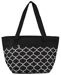 Merangue Purse Style Lunch Bag, Insulated, Chainlink, Black