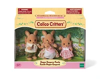 Calico Critters Hopper Kangaroo Family, Set of 4 Collectible Doll Figures