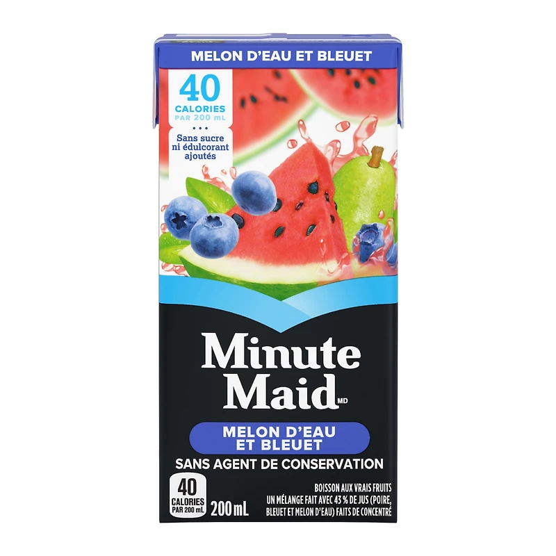 Minute Maid Myrtille pastèque, 200 ml, paquet de 8 200 x ml