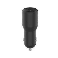 Double chargeur de voiture Belkin BoostCharge 42 W avec ports USB-C charge rapide 30 W PPS et 12 W USB-A pour Apple iPhone 15, 15 Pro, 15 Pro Max, iPhone 14 Series, iPhone 13 Series, Samsung Galaxy S2 CHARGEUR DE VOITURE USB-C PPS POWER DELIVERY 42 W