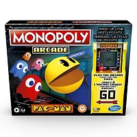 Monopoly Arcade Pac-Man Game; Monopoly Board Game for Kids Ages 8 and Up; Includes Banking and Arcade Unit