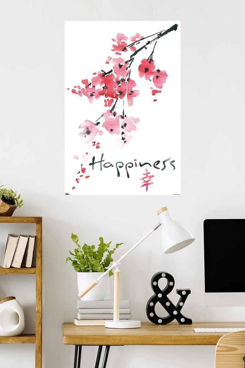 Sakura Tree - Happiness Wall Poster, 22.375" x 34"
