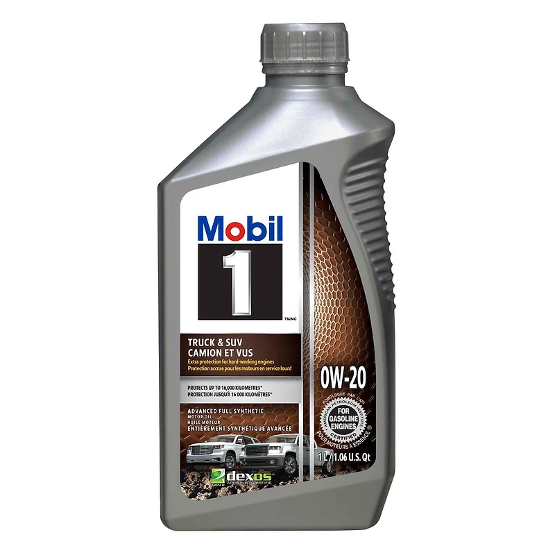 Mobil 1 Truck & SUV Synthetic Motor Oil 0W-20, 1 L