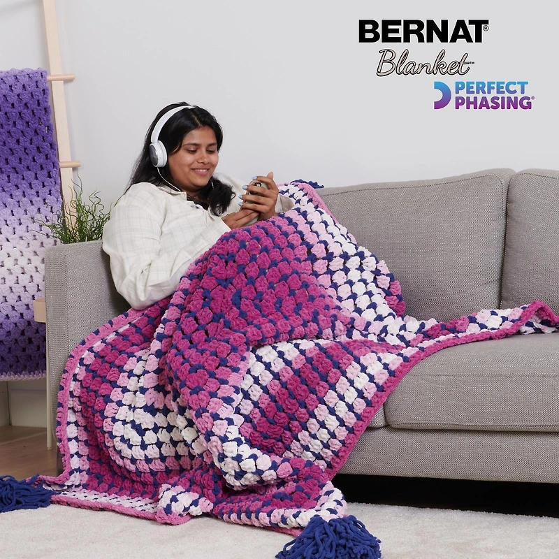 Bernat® Blanket Perfect Phasing Yarn, Polyester #6 Super Bulky, 10.5oz/300g, 220 Yards