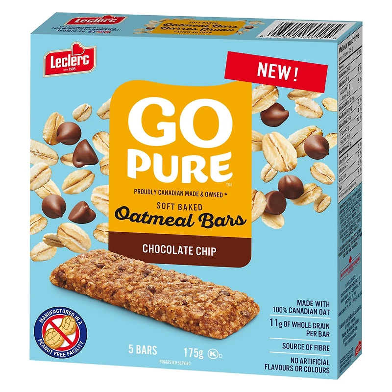Barre Gruau Cuites Brisures Chocolat Go Pure 5 barres / 175g