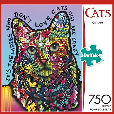 Buffalo Games - Cats - Cat Lady - 750 Piece Jigsaw Puzzle