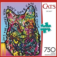 Buffalo Games - Cats - Cat Lady - 750 Piece Jigsaw Puzzle