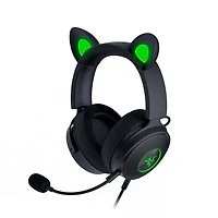 Razer Kraken Kitty Edition V2 Pro - Casque filaire RGB avec oreilles interchangeables pour PC