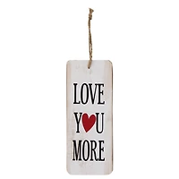 Bloc en bois « Love You More »