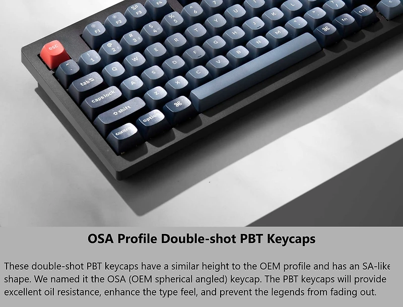 Keychron V5 Max Clavier mécanique sans fil RVB remplaçable à chaud interrupteur rouges cadre en ABS avec interrupteur disposition 96% noir carbone V5M-D1