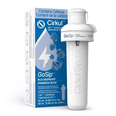 Cirkul GoSip Blue Raspberry Flavor Cartridge 1-pack, CKL BLUE RASPBERRY