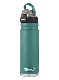 Coleman FreeFlow AUTOSEAL® 24oz Stainless Steel Water Bottle, Seafoam, 24oz/690mL, BPA Free