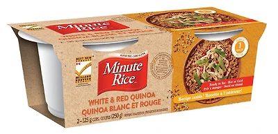 Minute Rice® White and Red Quinoa Cups, 250 g