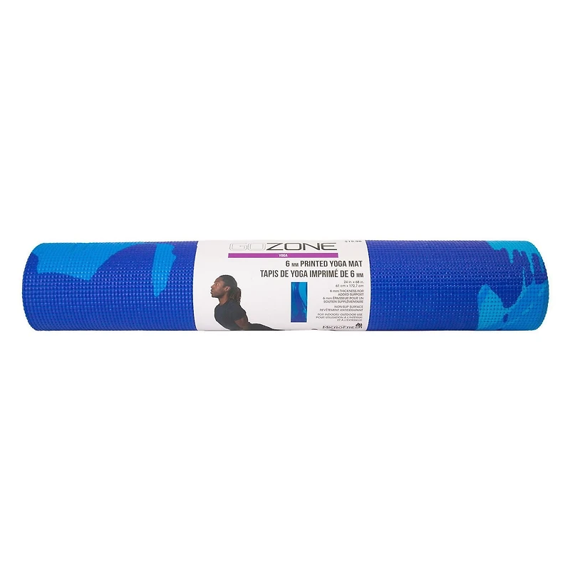 GoZone TAPIS DE YOGA IMPRIMÉ DE 6 mm, Combinaison Froide