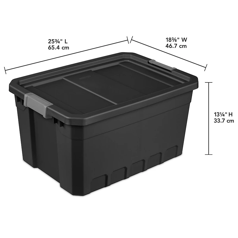 Sterilite Boîte Empilable 72L - Noir