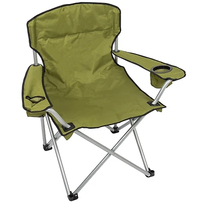 Camp & Go Green Heavy Duty Folding Quad Chair