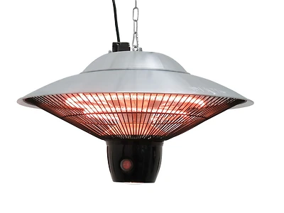 ENERG+ HEA-21544 Hanging Infrared Electric Outdoor Heater-Silver