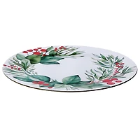 Assiette De Présentation Imprimée (Couronne) (33 Cm) - Lot De 12