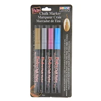 MARVY UCHIDA® BISTRO CHALK MARKER 4 PIÈCES METALLIC FINE POINT SET