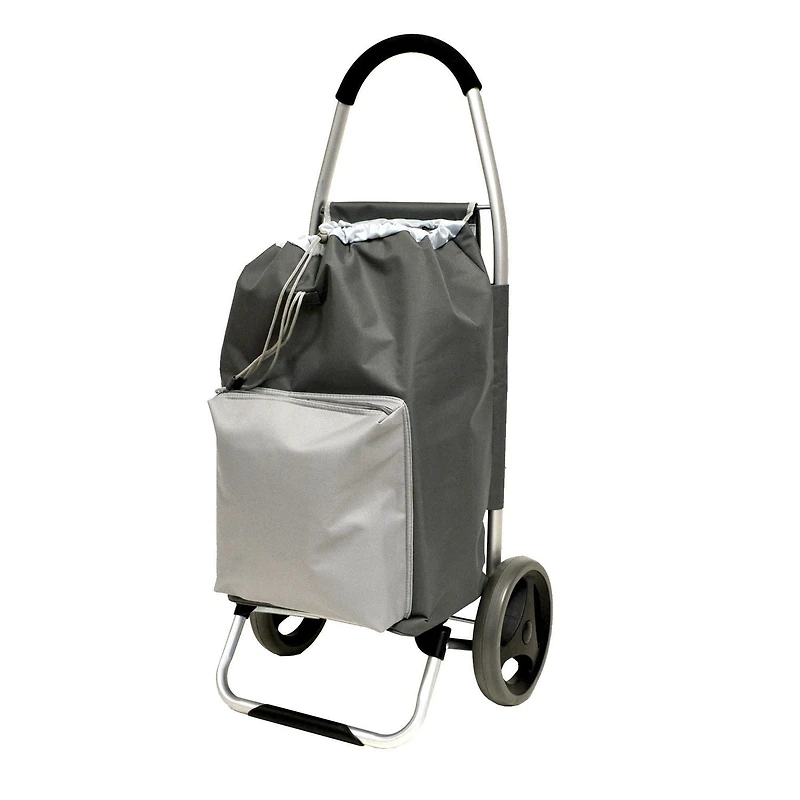 MAINSTAYS Deluxe Insulated Shopping Cart, Insulated bag, Grey