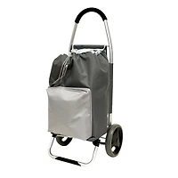 MAINSTAYS Deluxe Insulated Shopping Cart, Insulated bag, Grey