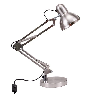 Lampe de bureau LED d'architecte Mainstays en chrome