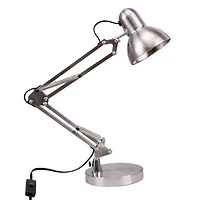 Lampe de bureau LED d'architecte Mainstays en chrome