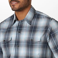 Wrangler Men's Short Sleeve Plaid Shirt