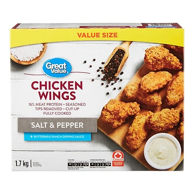 Great Value Frozen Salt & Pepper Chicken Wings