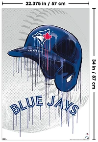 MLB Toronto Blue Jays - Drip Helmet 22 Wall Poster, 22.375" x 34"
