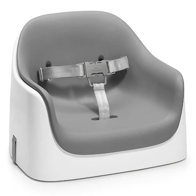 OXO Tot - Rehausseur Nest avec harnais ajustable à trois points - Rehausseur confortable et sécurisé pour les tout-petits à partir de 9 mois - Gris