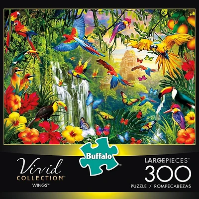 Buffalo Games Large Pieces Vivid Collection Wings 300 Piece Jigsaw Puzzle