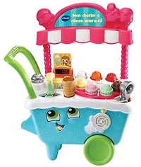 LeapFrog Mon chariot à glaces interactif avec accessoires, jouets pour tout-petits - Version française 2 ans et plus