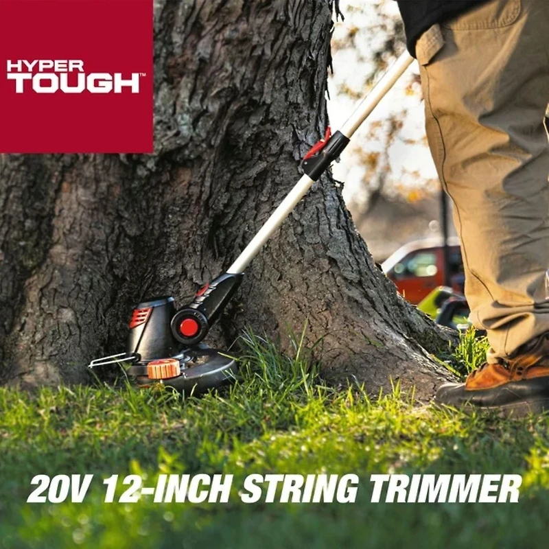 Hyper Tough 20V Max 12-inch Cordless String Trimmer, UD20ST12, HT21-401-003-02