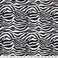 Fabric Creations Black and White Zebra Stripes  Fat Quarter Pre-Cut Fabric - 18" x 21" / 45cm x 53cm, 18" x 21" / 45cm x 53cm