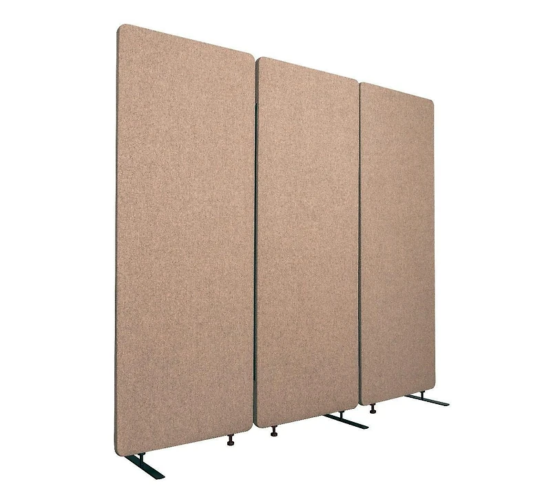 Luxor RECLAIM Acoustic Room Dividers - 3 Pack in Desert Sand