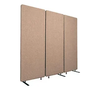 Luxor RECLAIM Acoustic Room Dividers - 3 Pack in Desert Sand