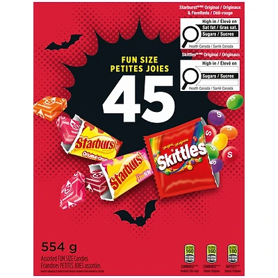 SKITTLES and STARBURST Fruity Halloween Fun Size Candies