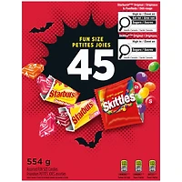 SKITTLES and STARBURST Fruity Halloween Fun Size Candies