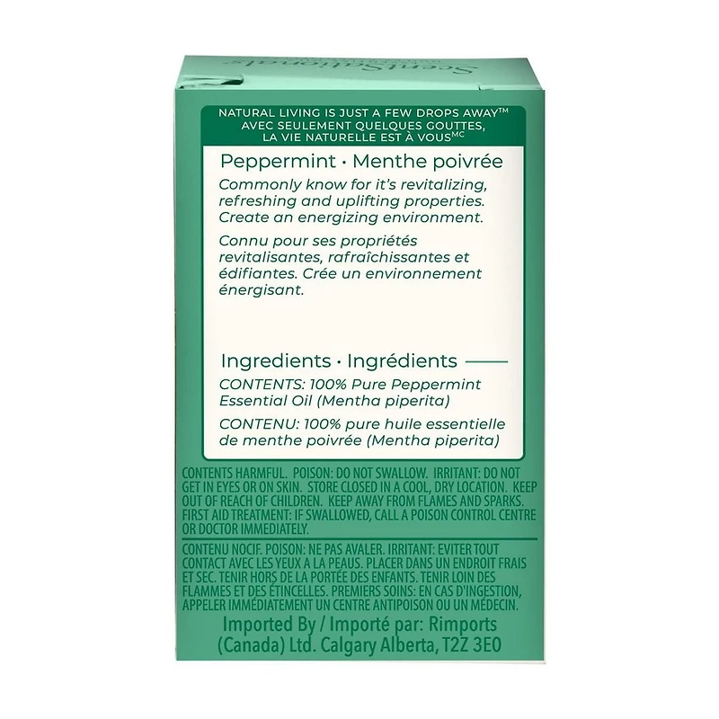 ScentSationals 100% Essential Oil - Peppermint, 15 mL (0.5 fl oz)